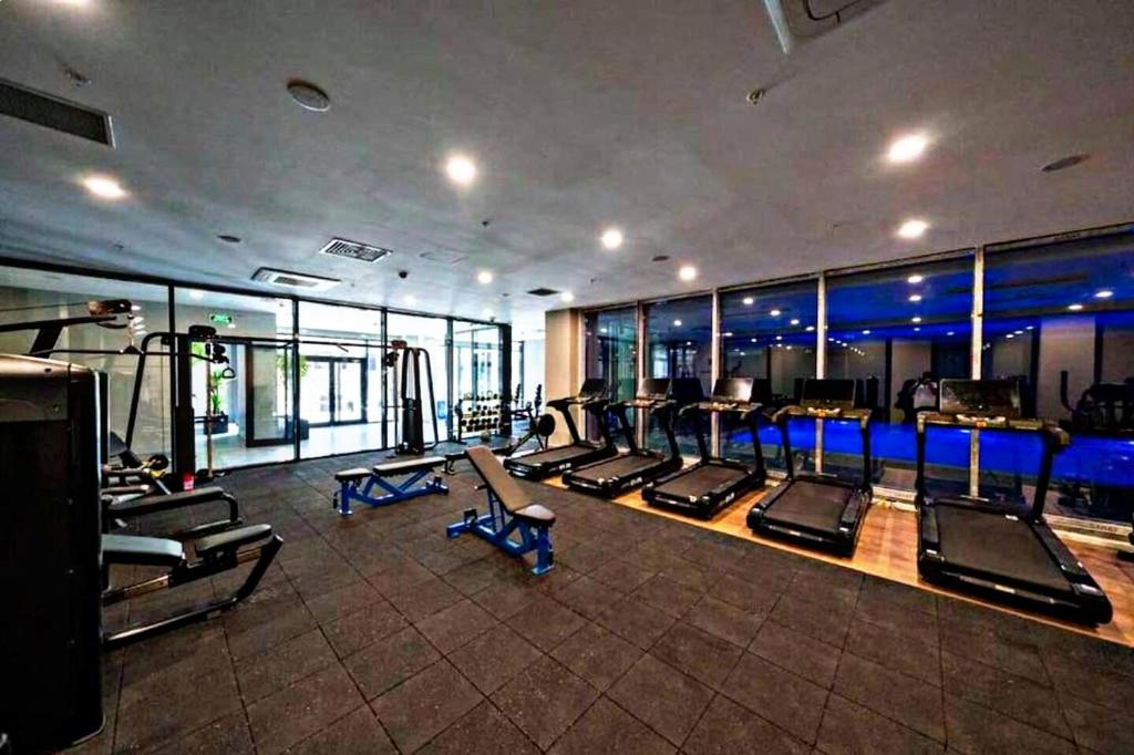 Fitness centrum a/nebo fitness zařízení v ubytování Lux Residence 1 room 1 saloon