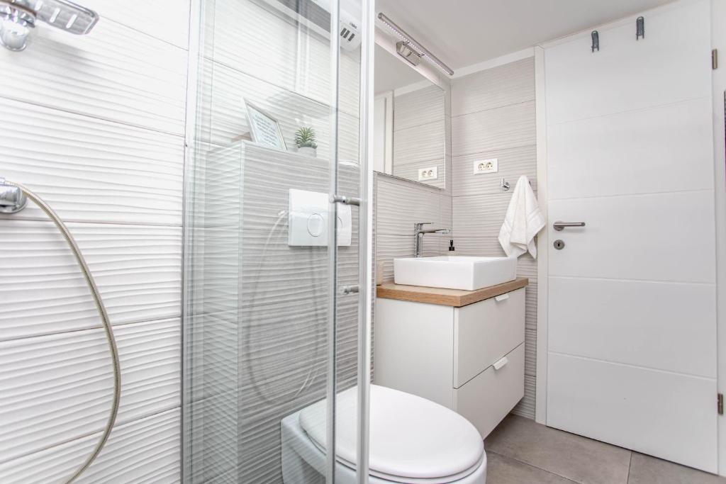 Kúpeľňa v ubytovaní Apartman Dioniz