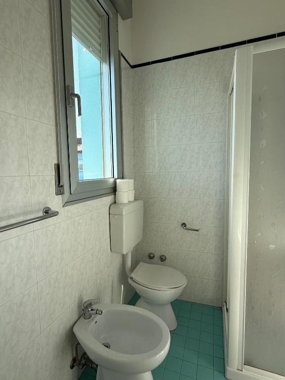 Koupelna v ubytování Ostello Casa Celeste sul Mare