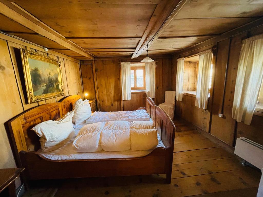 Postel nebo postele na pokoji v ubytování Chasa Veglia