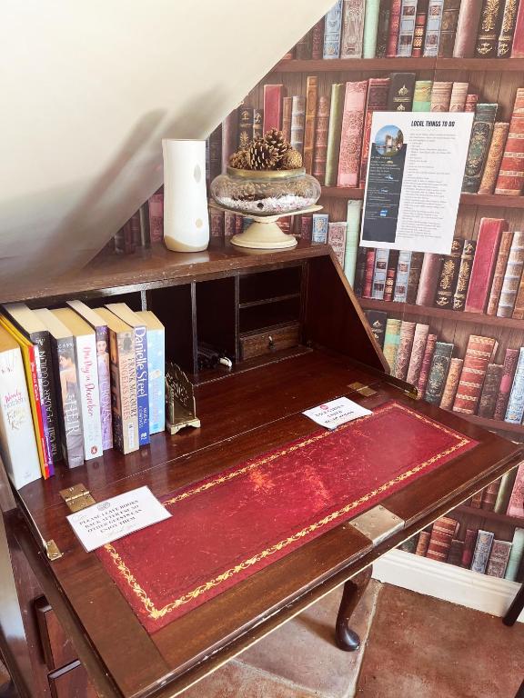 Knihovna v bed and breakfast