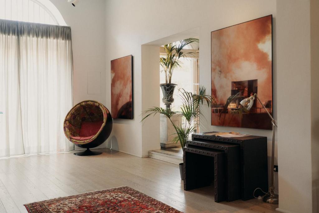 Posezení v ubytování Hotel Palazzo Guiscardo Pietrasanta