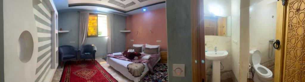 Koupelna v ubytování Auberge De La Vallée