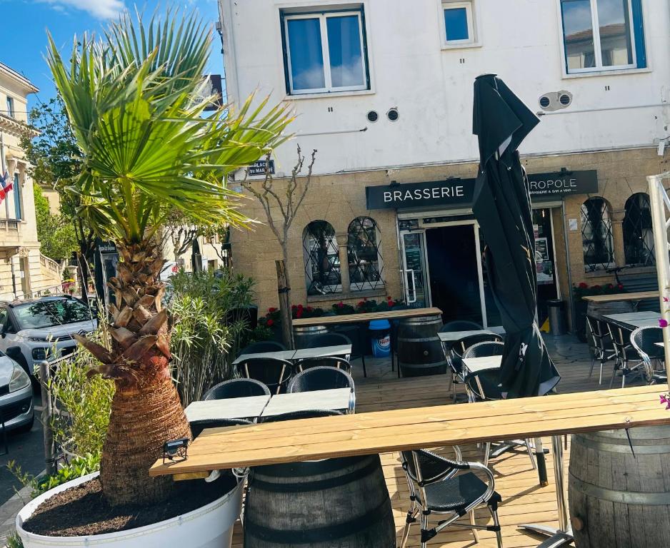 Restaurace v ubytování Hôtel L'Acropole