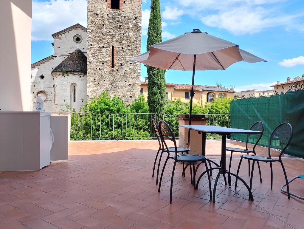 Patio alebo iná vonkajšia časť ubytovania Fabroniana Apartments