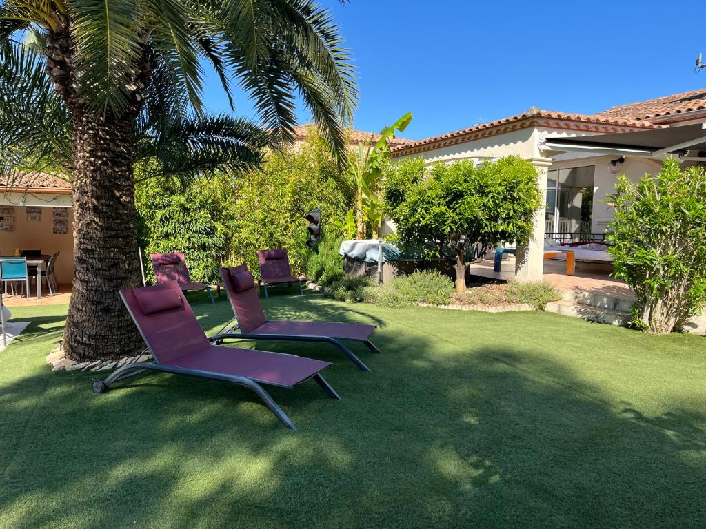 Zahrada ubytování Villa avec piscine