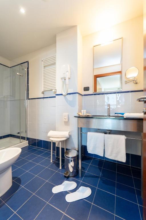 Koupelna v ubytování Hotel Balance