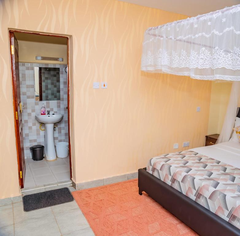 Postel nebo postele na pokoji v ubytování Ecostay 3bedroom ground floor