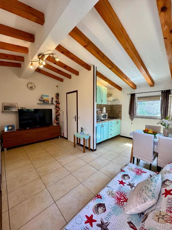 TV a/nebo společenská místnost v ubytování Apartment Lucas