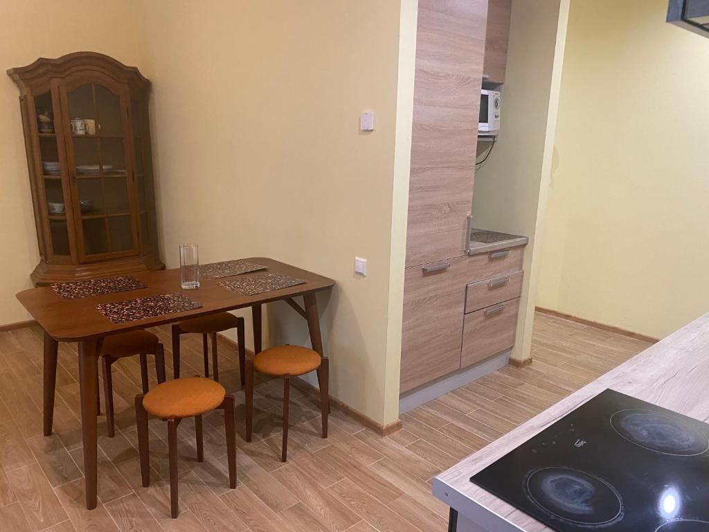 Kuchyň nebo kuchyňský kout v ubytování Appartament Karja 26A/10