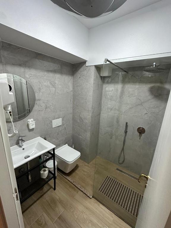 Koupelna v ubytování Hotel HER