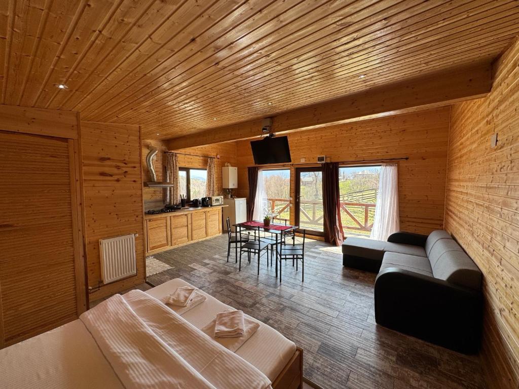 TV a/nebo společenská místnost v ubytování Transylvanian Views