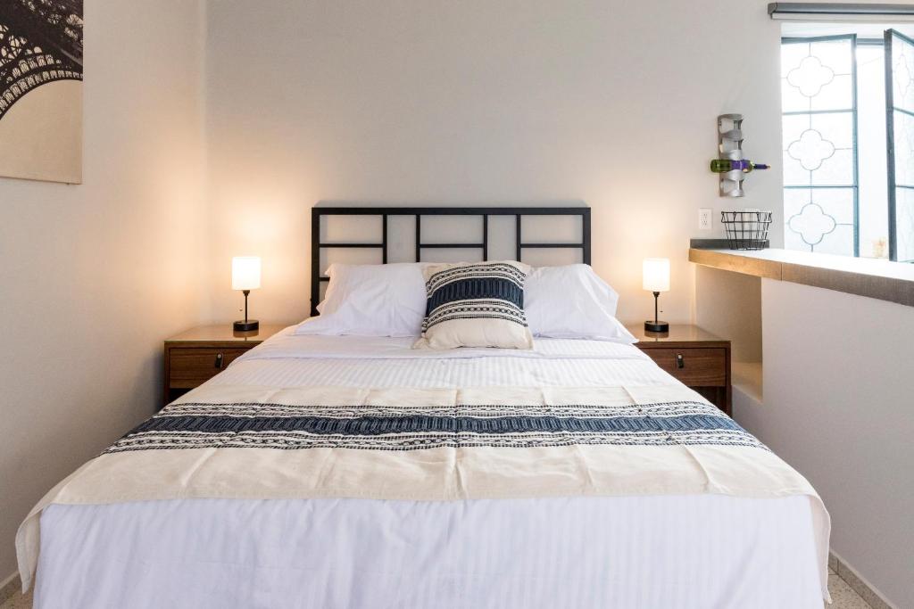 Postel nebo postele na pokoji v ubytování Casa Murmullos