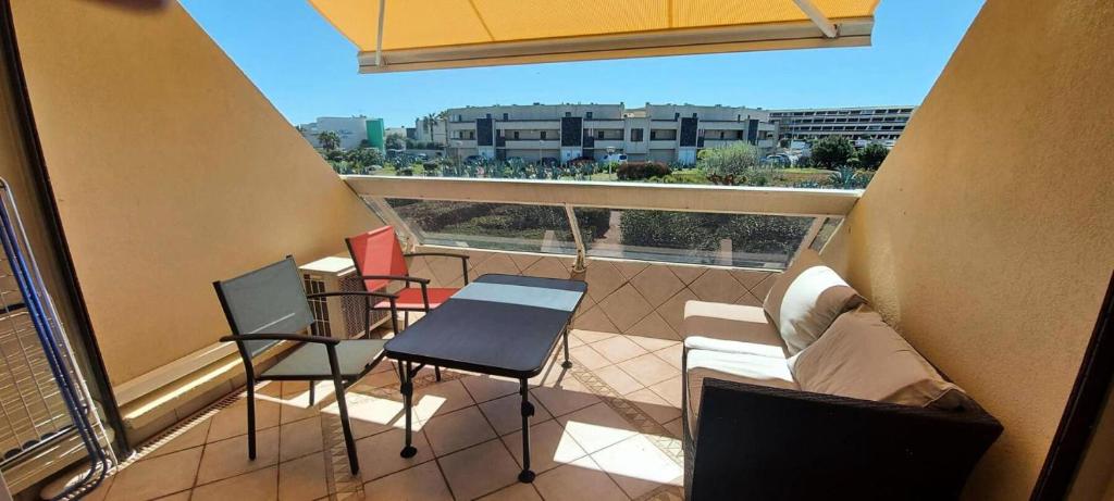 Balkón alebo terasa v ubytovaní Résidence Héliopolis Bâtiment L - HELIOPOLIS L - APPARTEMENT T2 - 4 pers. MAE-3074