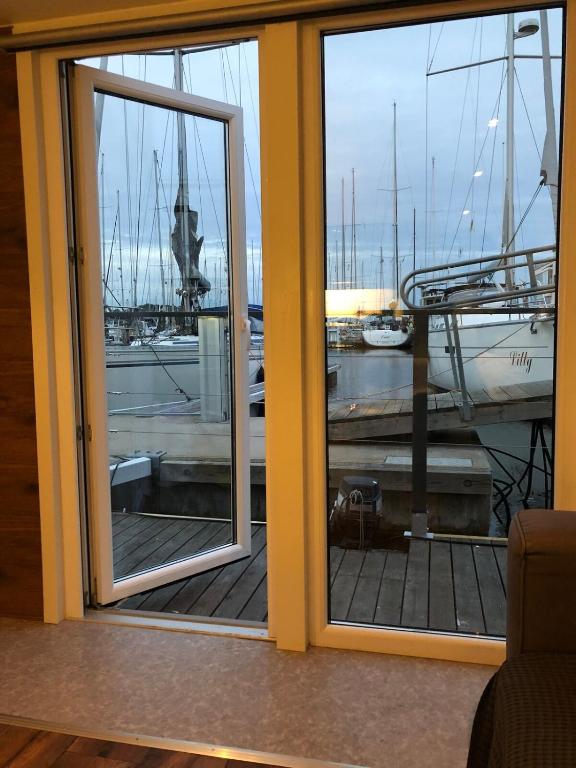 House boat in Karlskrona city center