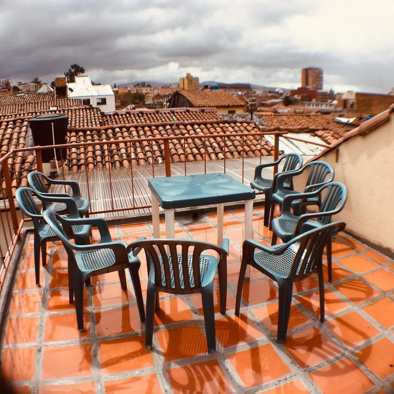 Balkón nebo terasa v ubytování Hostal La Candelaria
