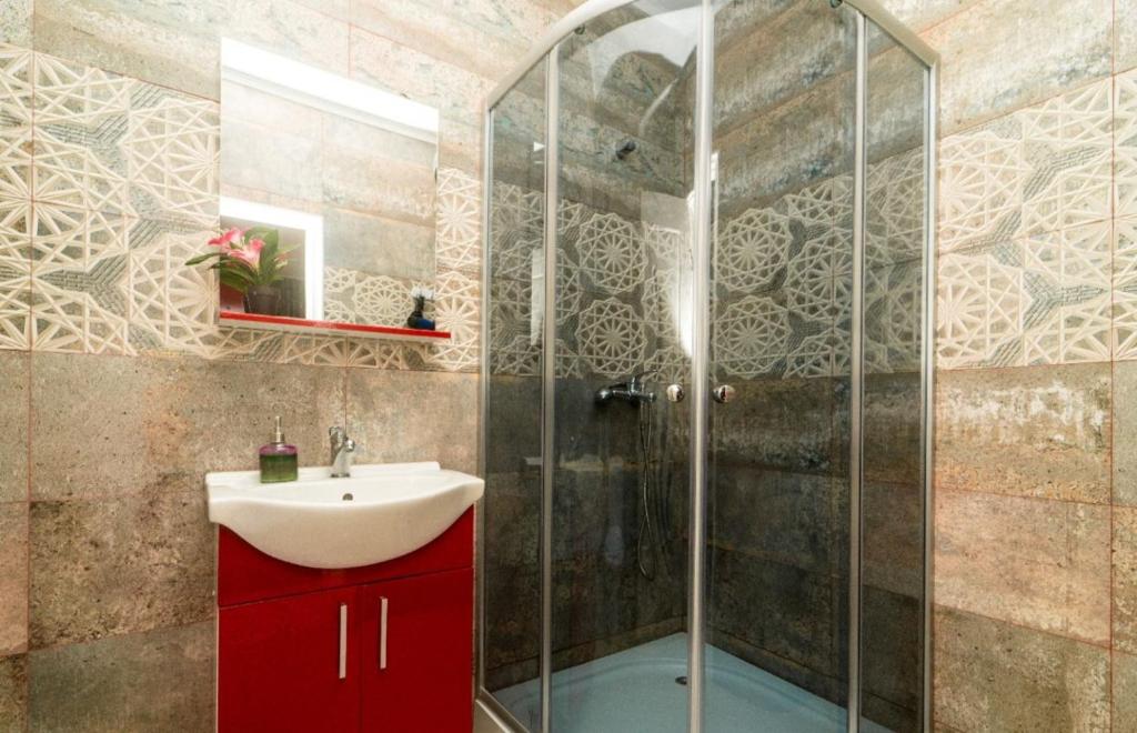 Koupelna v ubytování Casa Daymar 2 Mai