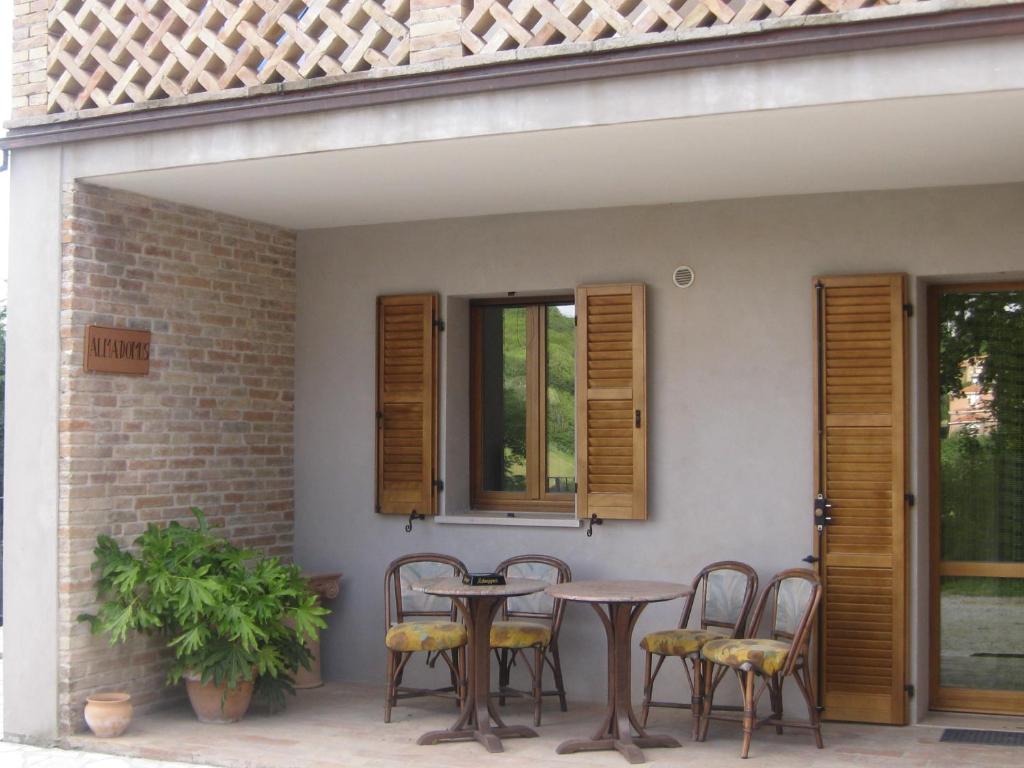 Balkón alebo terasa v ubytovaní Country House-B&B-Appartamenti Ai Cipressi