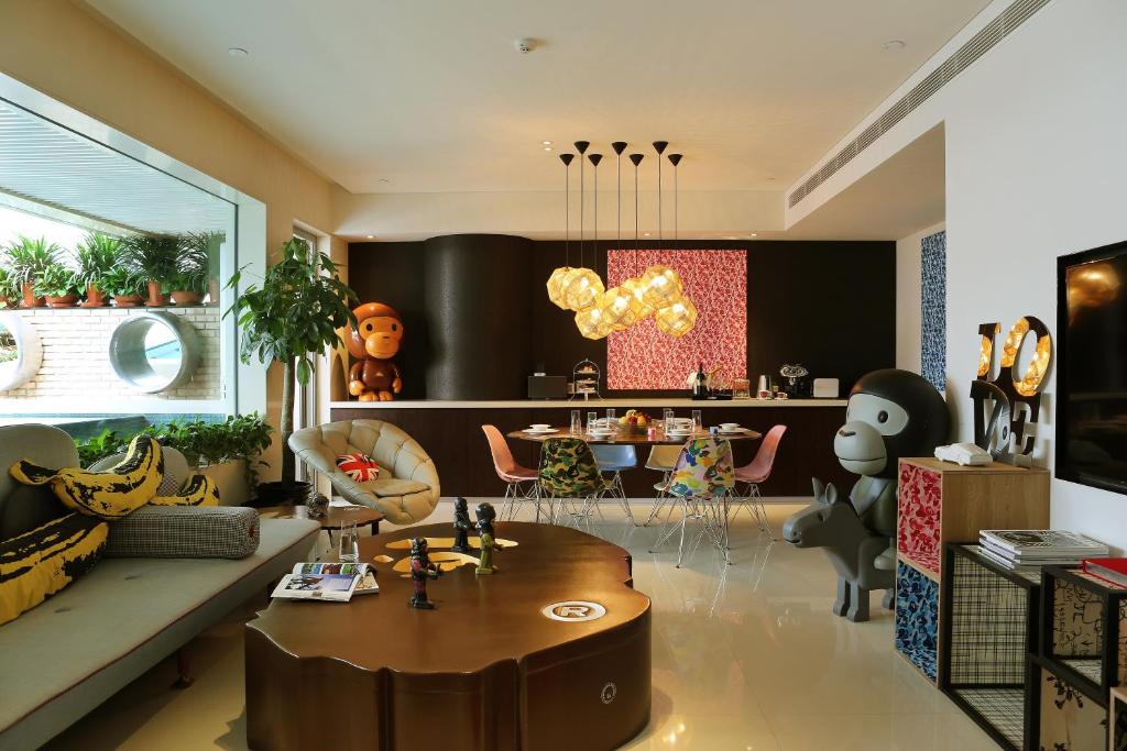 Posezení v ubytování Hotel Éclat Beijing