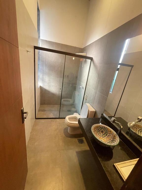 Koupelna v ubytování Amplia, moderna y tranquila casa