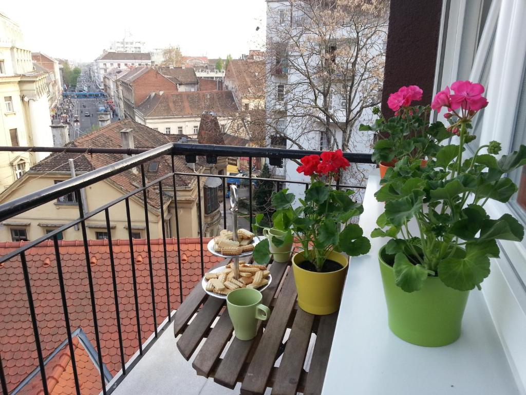 Balkón alebo terasa v ubytovaní Apartment Classic Deco