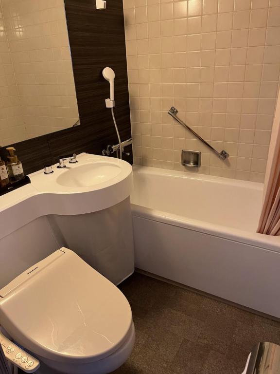 Koupelna v ubytování HOTEL POSH