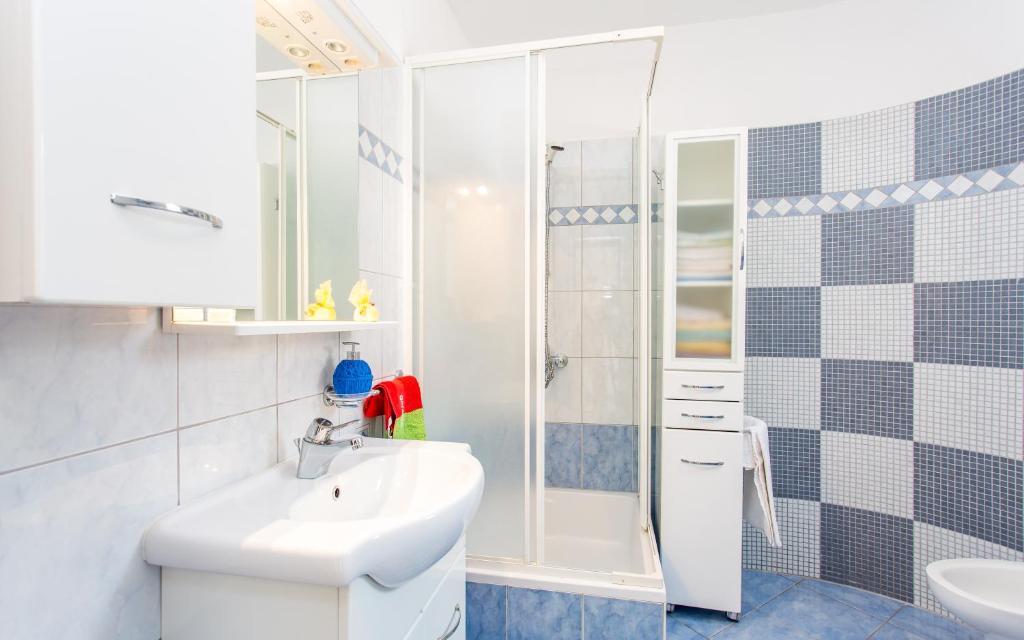 Koupelna v ubytování Apartment Ana