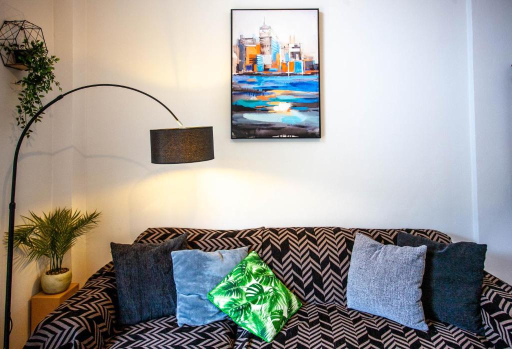 Posezení v ubytování Unique Apartment