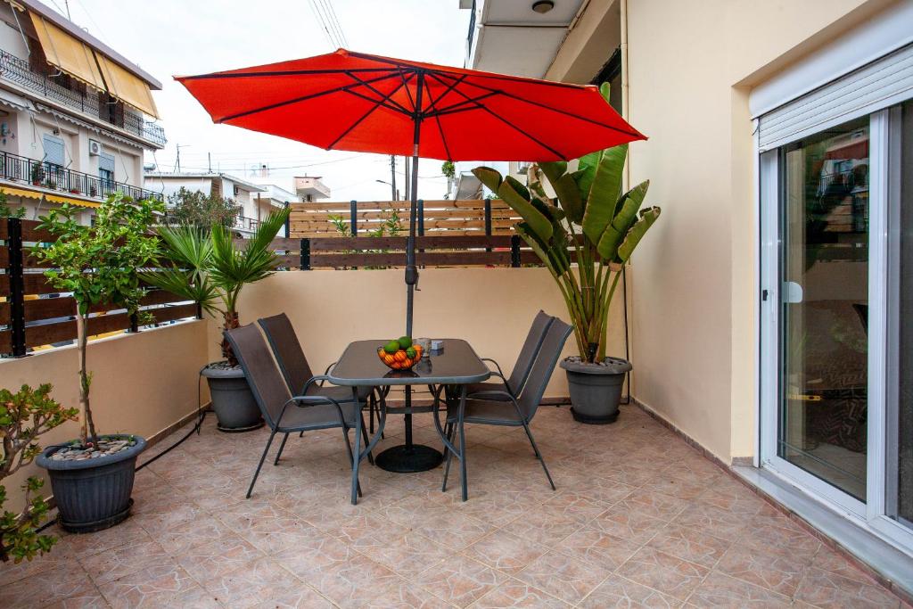 Balkón nebo terasa v ubytování Unique Apartment