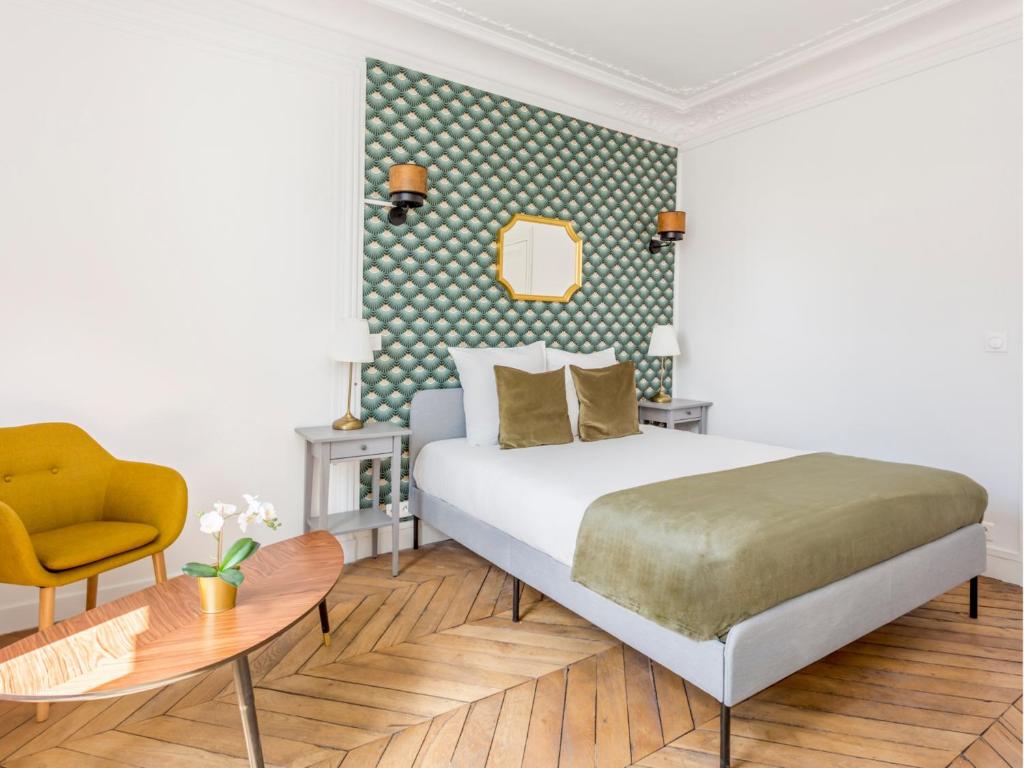 Posteľ alebo postele v izbe v ubytovaní Merveil Family Suite - Tilsitt - Eiffel Tower view