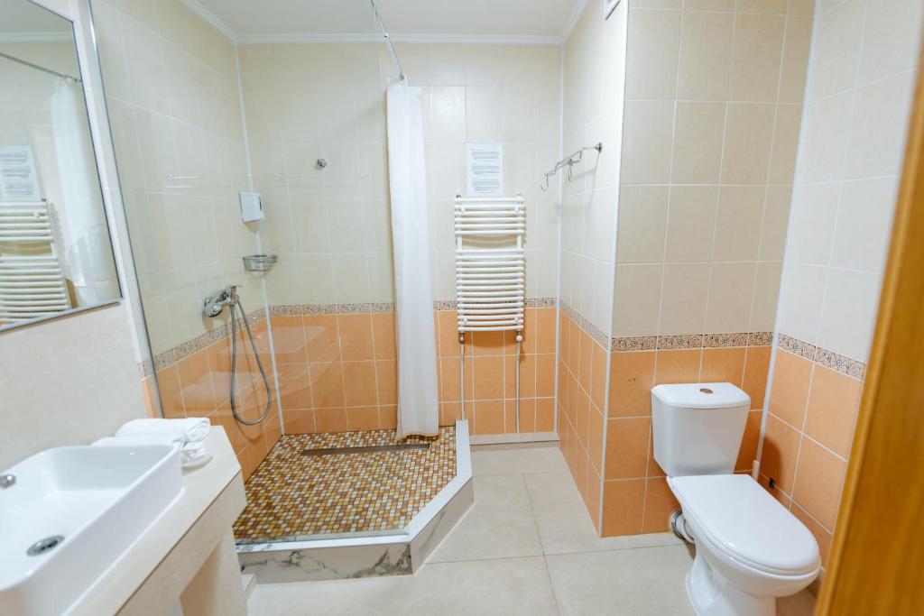 Koupelna v ubytování Villa Arus