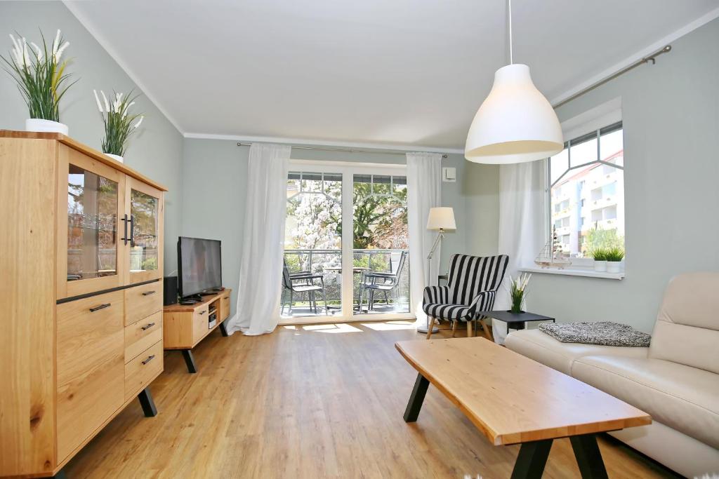 Kuchyň nebo kuchyňský kout v ubytování Hermannstraße 16a Wohnung Seestern