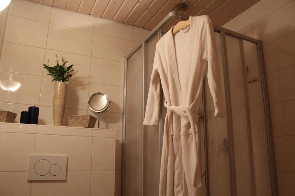 Koupelna v ubytování Gästehaus Glaubenstein