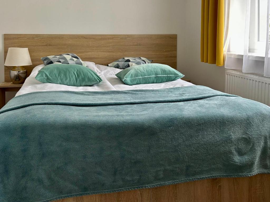 A bed or beds in a room at Jedlinka