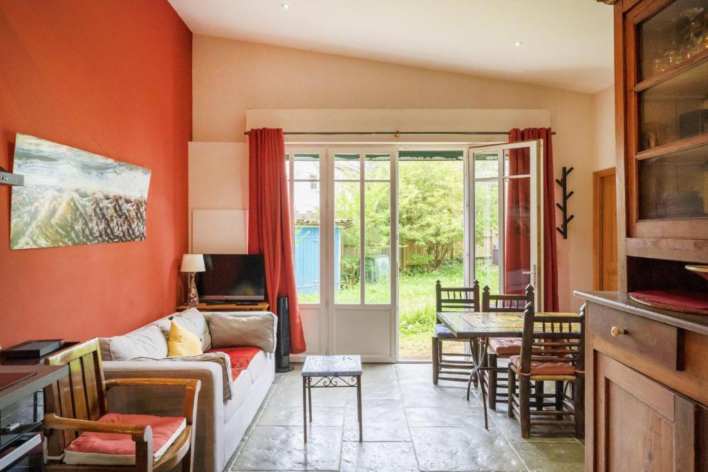 Χώρος καθιστικού στο Appartement bord de Nive Bayonne