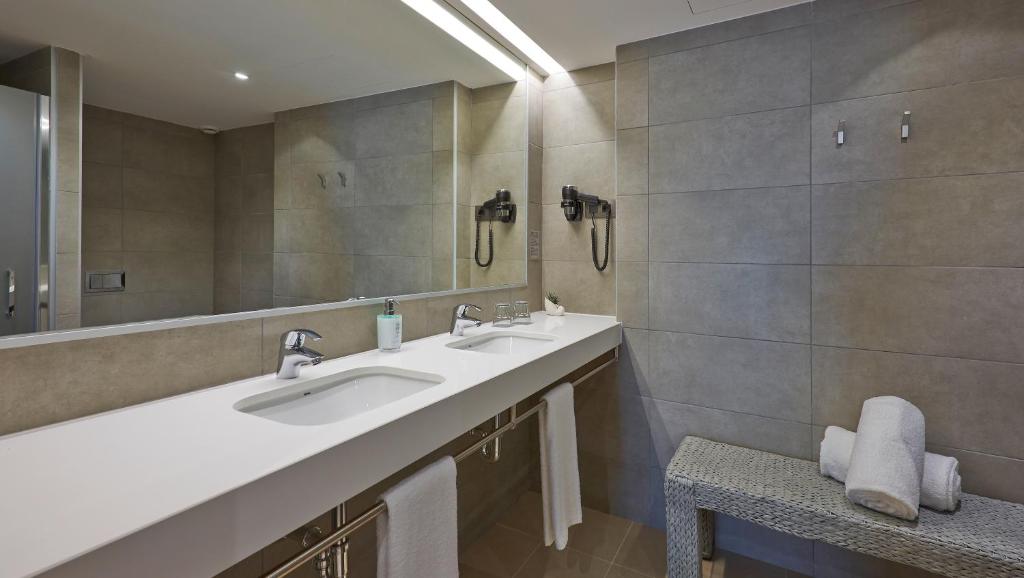 Koupelna v ubytování Hotel Omnium