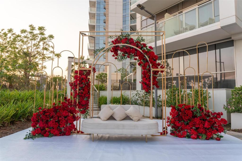 Zahrada ubytování Radisson Dubai Damac Hills
