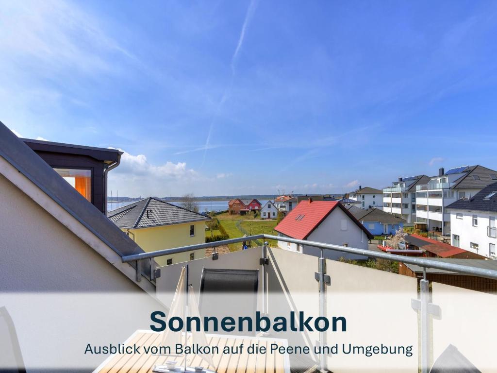 a view of a city from a roof at Peenemünde, Seglerhafen_ST_Bilander 13 14 in Peenemünde