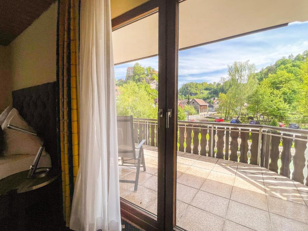 Balkón nebo terasa v ubytování Gästehaus Forellenhof