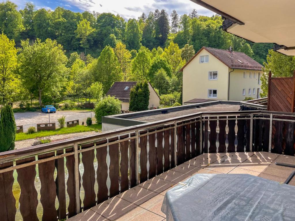 Balkón nebo terasa v ubytování Gästehaus Forellenhof