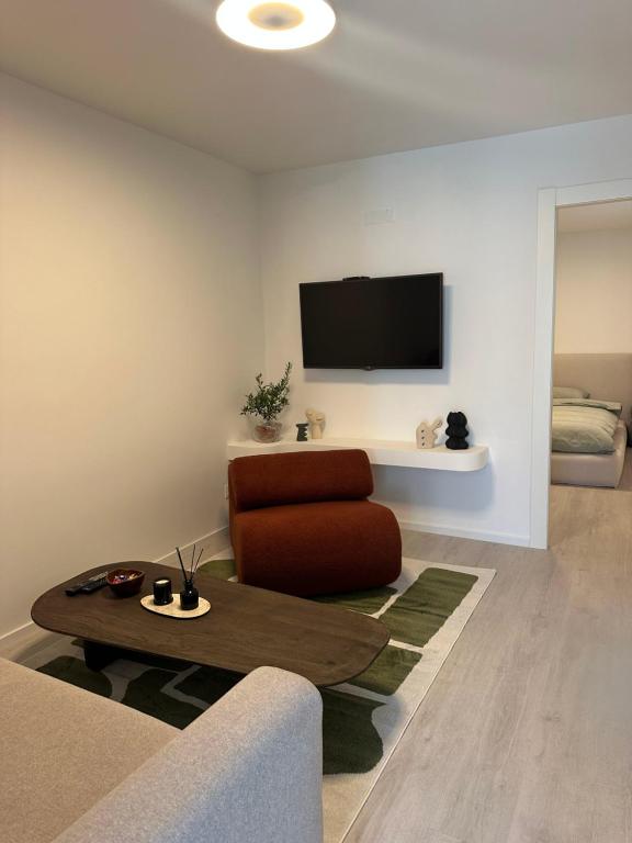 TV a/nebo společenská místnost v ubytování Lumus Apartment Dubrovnik