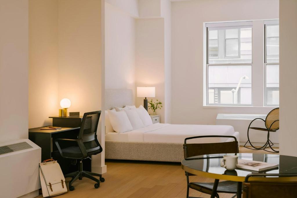Posezení v ubytování Sonder by Marriott Bonvoy One Platt Apartments Financial District
