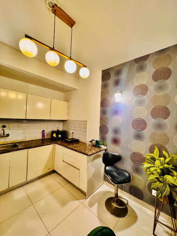 Kuchyň nebo kuchyňský kout v ubytování Lofty heaven studio apartment
