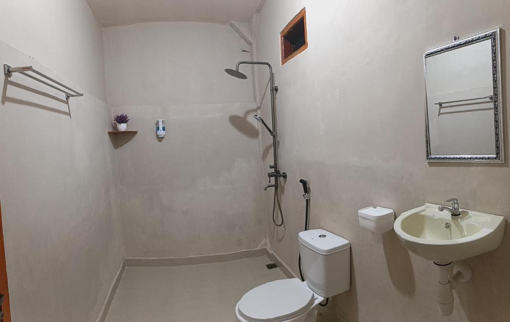 Koupelna v ubytování Iza home stay