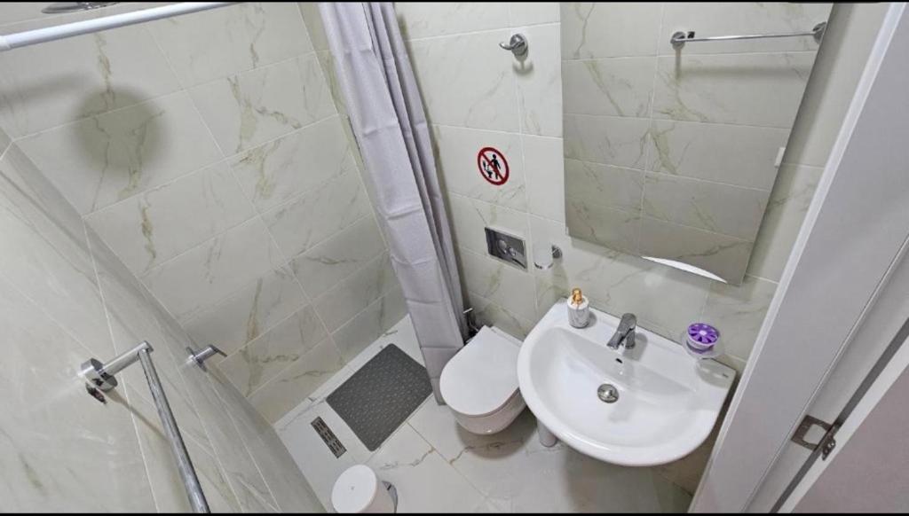 Koupelna v ubytování HOTEL Casa Vacanze SHIROKE