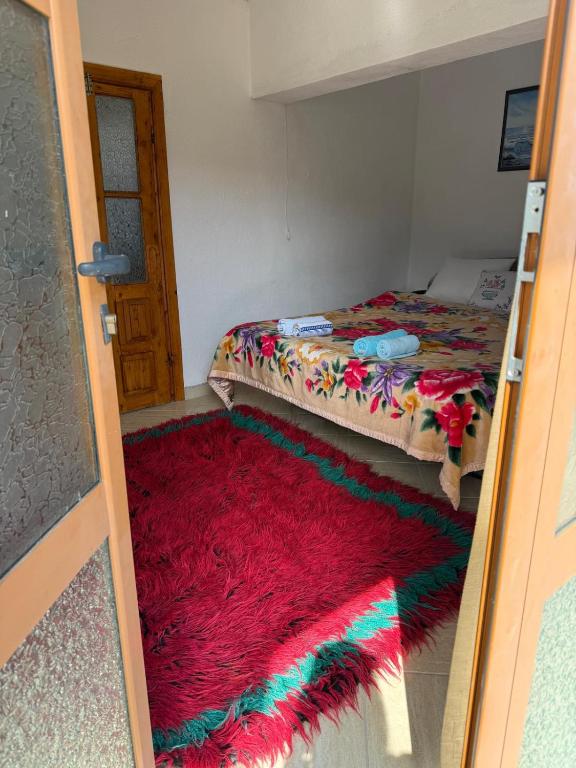 Postel nebo postele na pokoji v ubytování Prespa`s Balcony Guesthouse