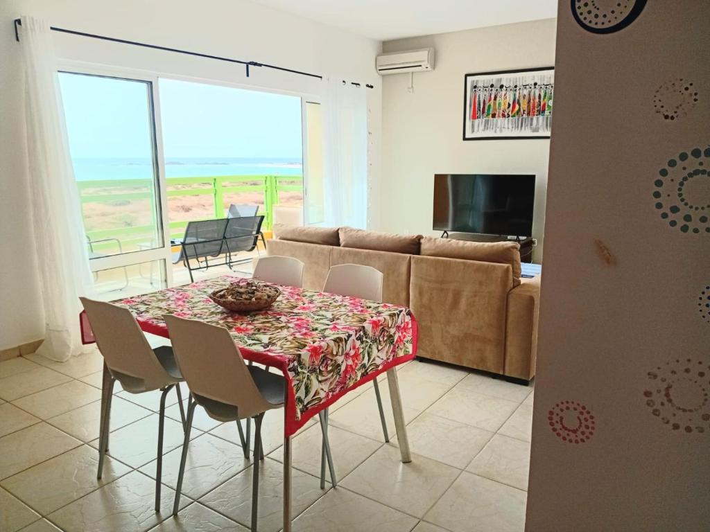 TV a/nebo společenská místnost v ubytování Sal Rei apartaments, Boa Vista, free WI-FI