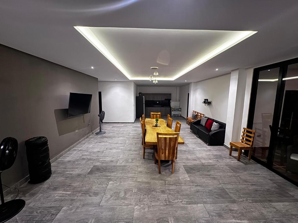 TV a/nebo společenská místnost v ubytování Finca La Casa de Pablo