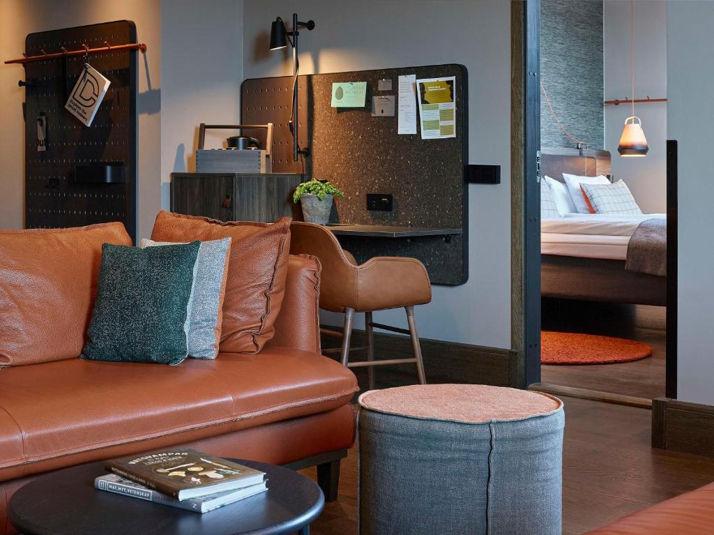 Postel nebo postele na pokoji v ubytování Downtown Camper by Scandic