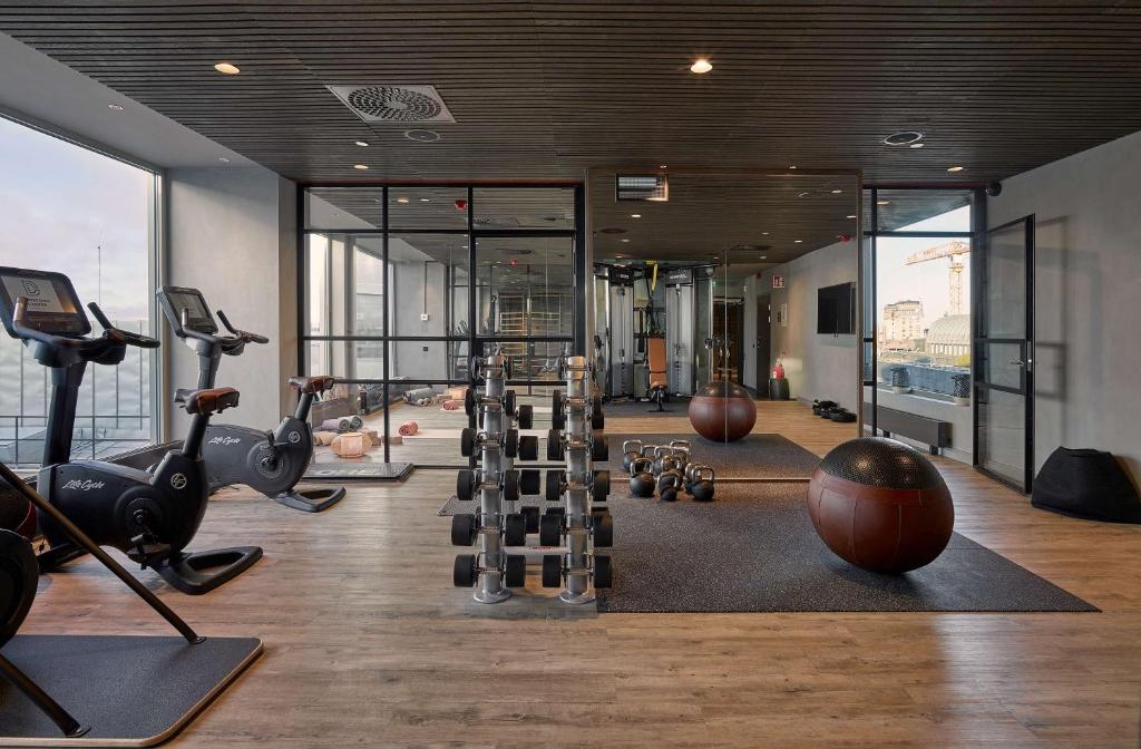Fitness centrum a/nebo fitness zařízení v ubytování Downtown Camper by Scandic